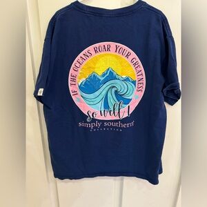Simply Southern Navy Girls T-shirt